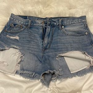 Denim shorts shorts hiwaist american Eagle